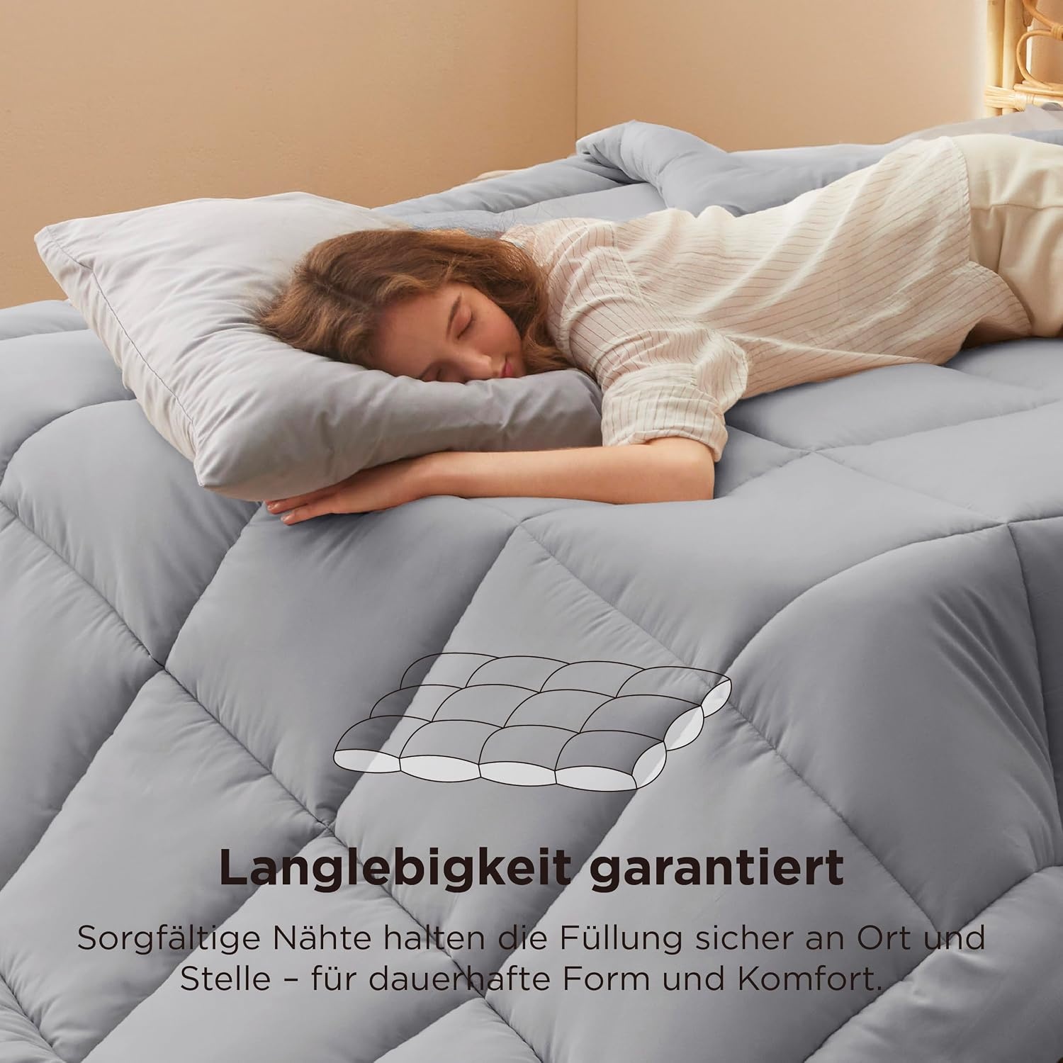 Zacht Antraciet Dekbed 135x200cm | 72% Korting | Warm & Hypoallergeen