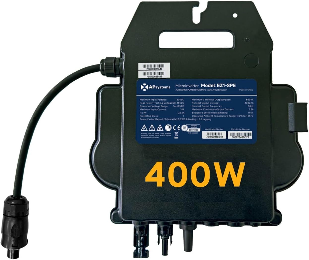 APsystems EZ1-M 800W Micro-omvormer voor Balkonkraftwerk - Wit
