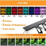 Aquarium Lights with Clip, 24/7 Mode LED Aquarium Light 7 Colors with 138 LEDs, 26W 1662lm Dimmable Aquarium LED Lighting with Timer