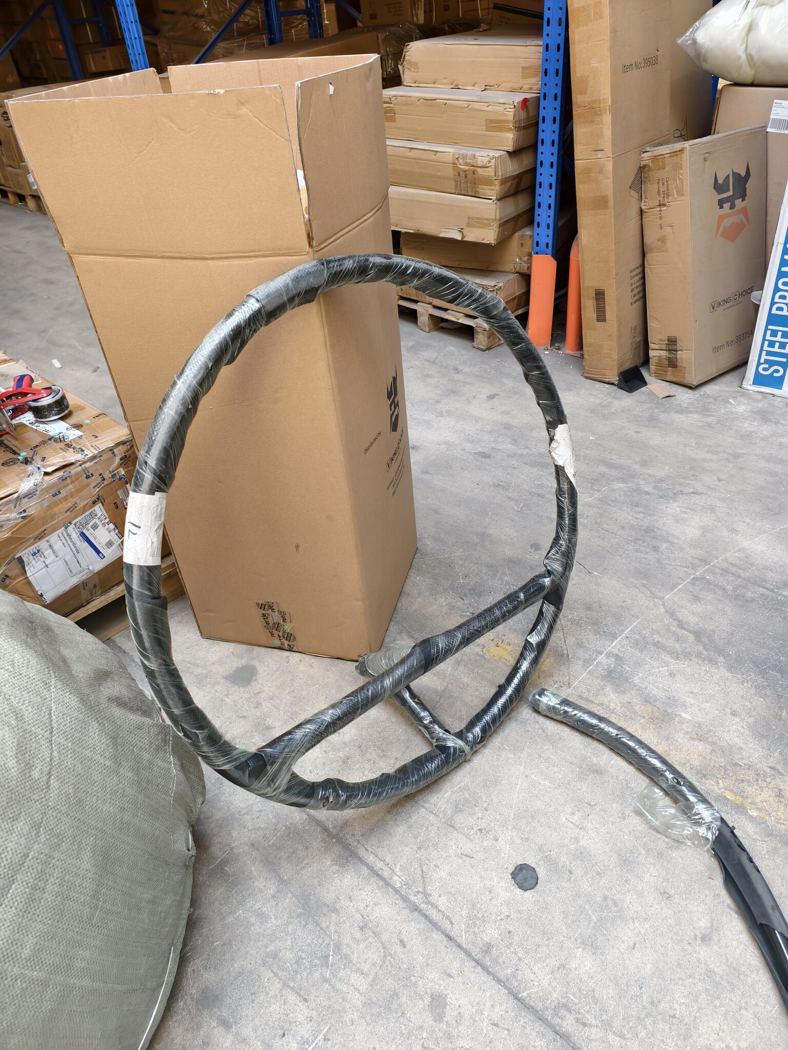Hangstoel - ei stoel - met Frame - Grijs - tot 125 kg