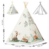 Speeltent tipi - beige - Nukido - 114×114×165 cm