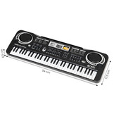 Kinder keyboard met microfoon - 54x17,5x6,5 cm - 35 functies