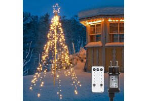 450 LED Kerstboomverlichting Warm Wit - Binnen/Buiten - 74% Korting