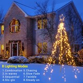 450 LED Kerstboomverlichting Warm Wit - Binnen/Buiten - 74% Korting