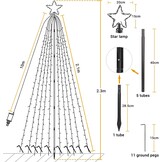 450 LED Kerstboomverlichting Warm Wit - Binnen/Buiten - 74% Korting