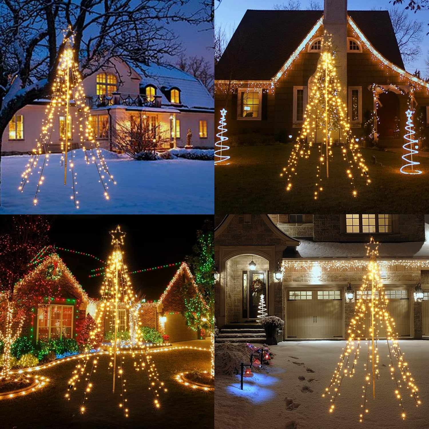 450 LED Kerstboomverlichting Warm Wit - Binnen/Buiten - 74% Korting
