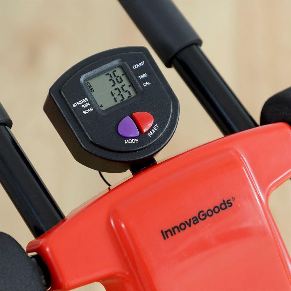 InnovaGoods Opvouwbare Buikspiermachine met LCD-scherm Zwart/Rood