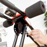 InnovaGoods Opvouwbare Buikspiermachine met LCD-scherm Zwart/Rood