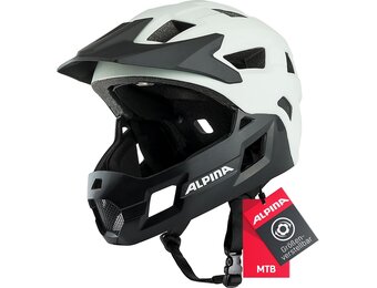 Alpina Rupi Full-Face Kinderhelm - Off-White Mat - 50-55 cm