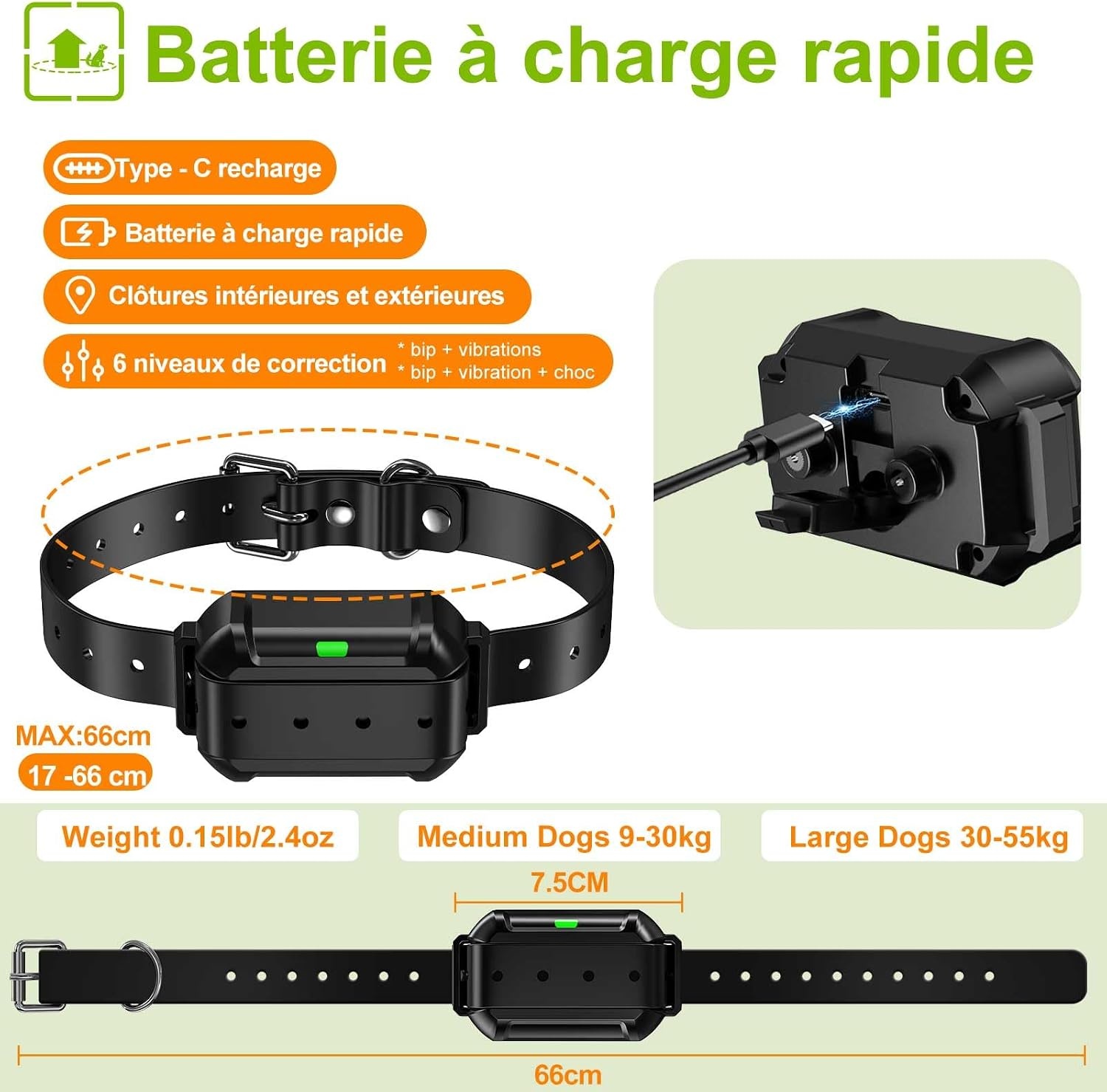 Draadloze Honden Omheining Halsband (Waterdicht, Uitbreidbaar) - 72% Korting