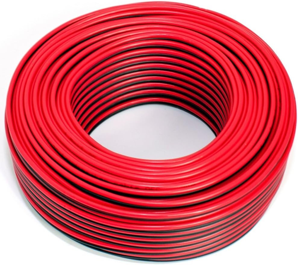 Speaker Cable 2 x 1.50 mm² 100 m Red/Black CCA Audio Cable Speaker Cable