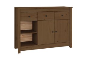 Dressoir Grenenhout 100x35x74 cm - Honingbruin (55% Korting)