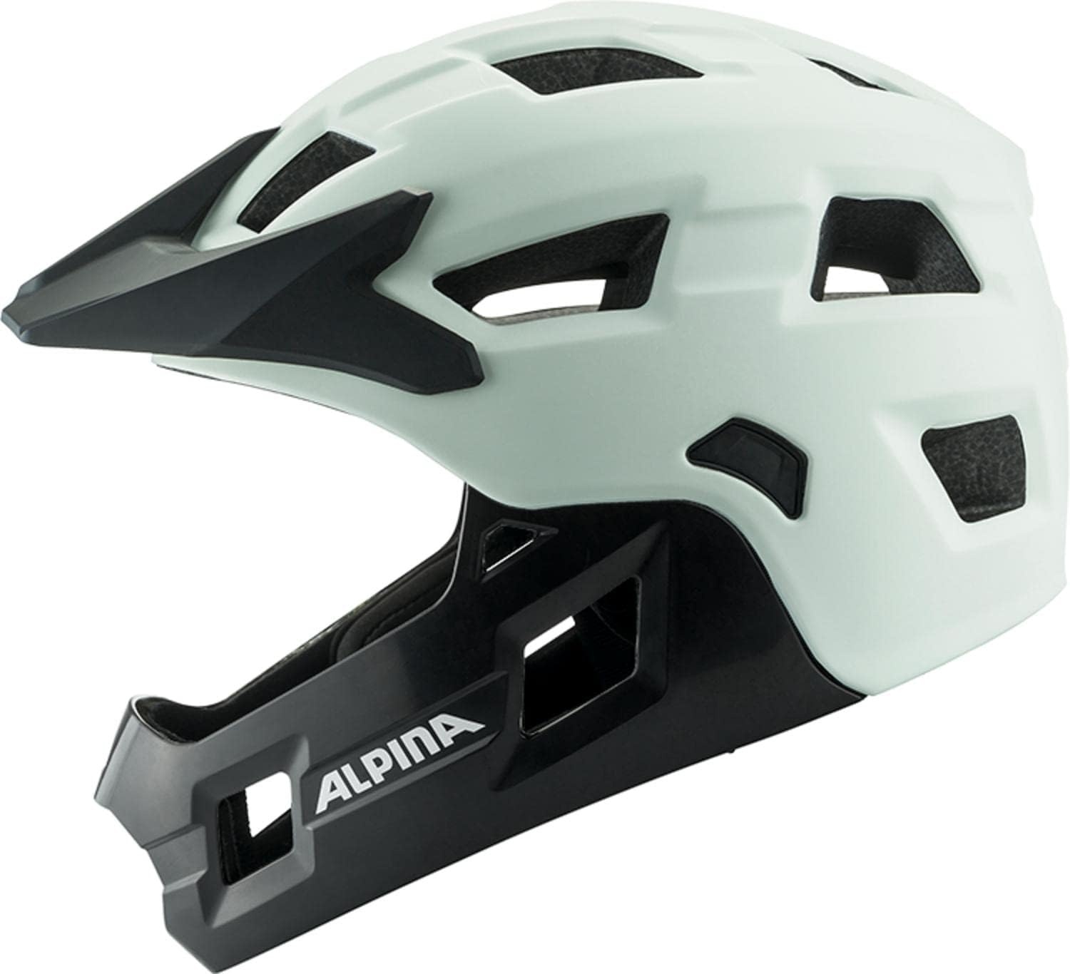 Alpina Rupi Full-Face Kinderhelm - Off-White Mat - 50-55 cm