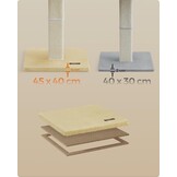 Feandrea Krabpaal voor katten - Beige - 71 cm hoog