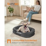Feandrea Orthopedische Hondenmand - 76 x 51 x 18 cm - Leigrijs