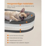 Feandrea Orthopedische Hondenmand - 76 x 51 x 18 cm - Leigrijs