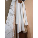 vidaXL Bedframe massief grenenhout wit 150x200 cm