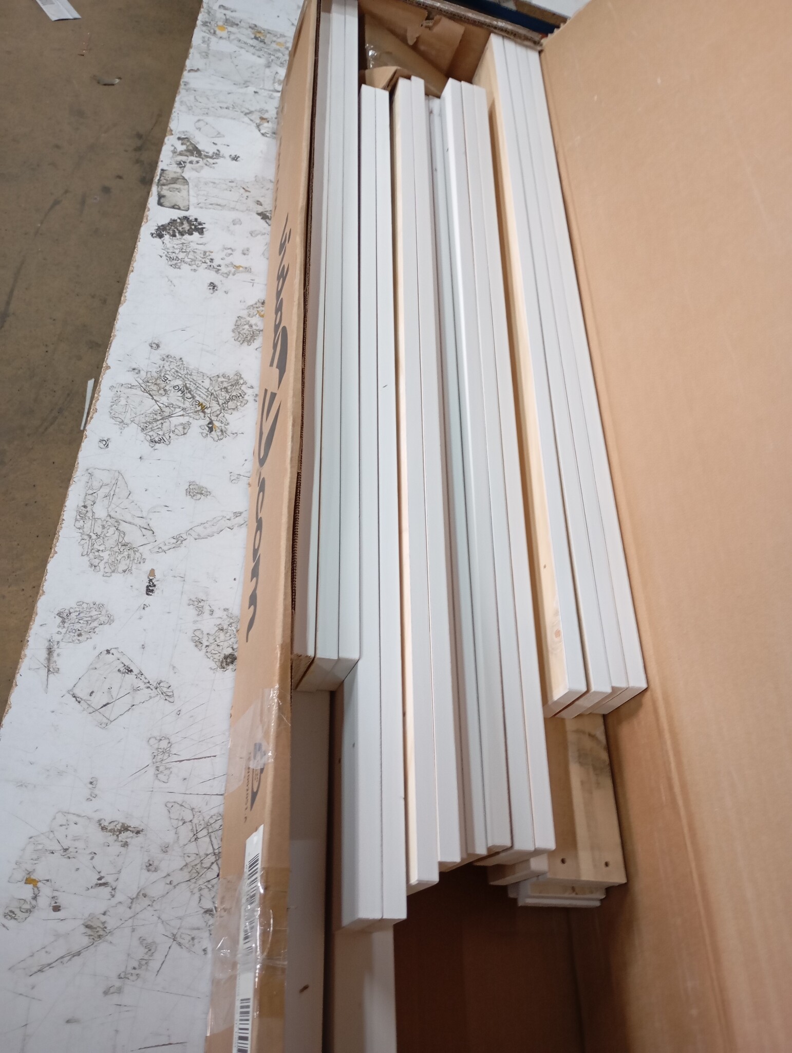 vidaXL Bedframe massief grenenhout wit 150x200 cm