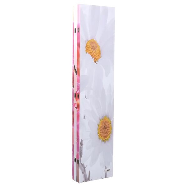 vidaXL Kamerscherm inklapbaar bloem 200x170 cm