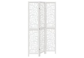 Wit Kamerscherm 3 Panelen Paulowniahout - 34% Korting