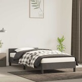 vidaXL Bedframe zonder matras 100x200 cm fluweel donkergrijs