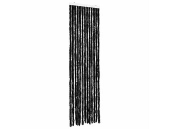 vidaXL Vliegengordijn 56x185 cm chenille antraciet
