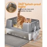 Kattenbakvulling van roestvrij staal