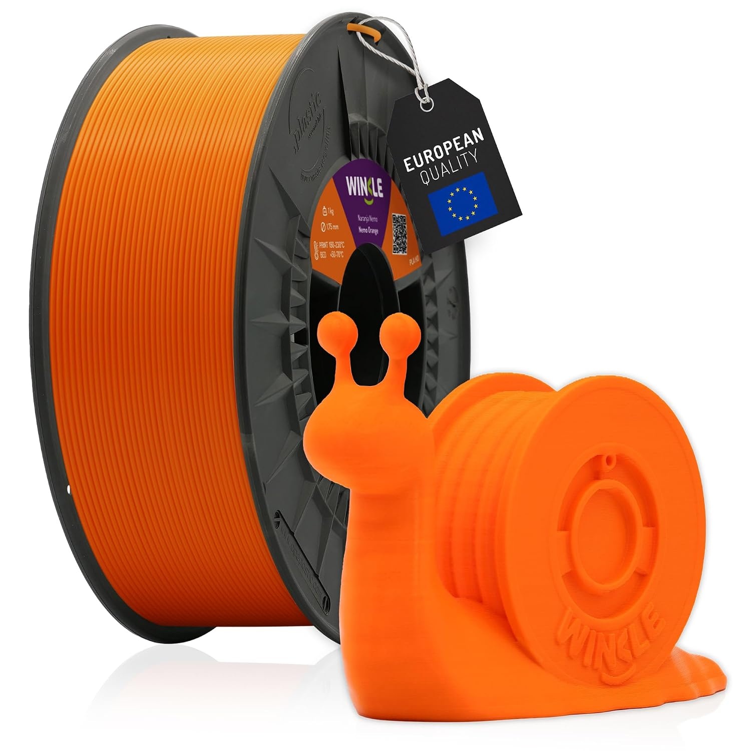Winkle HD PLA Filament 1.75 mm - Fluorescerend Geel - 1000 gram