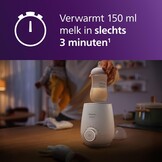 Flessenwarmer Babyvoeding | Verwarmt in 3 min | Ongebruikt (36% Korting!)