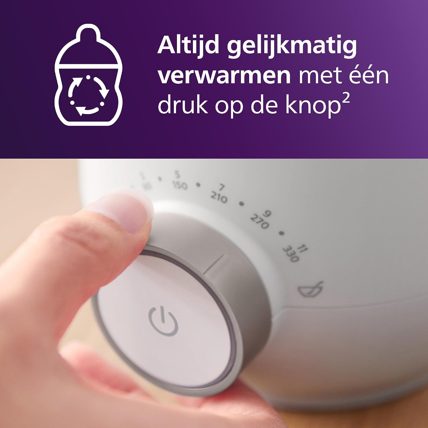 Flessenwarmer Babyvoeding | Verwarmt in 3 min | Ongebruikt (36% Korting!)