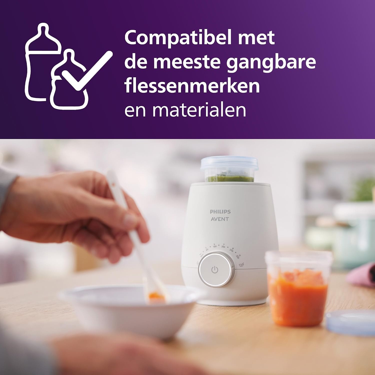 Flessenwarmer Babyvoeding | Verwarmt in 3 min | Ongebruikt (36% Korting!)