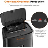 Bonsaii C231-D Papierversnipperaar, 100 vellen, met automatische invoer, microsnipper, papierversnipperaar P4 met anti-congestie, tot 30 minuten continu gebruik, 16 l container, voor thuis en op