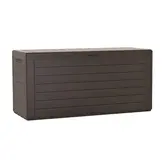 Prosperplast Universele Tuinbox 280L - Afsluitbare Opbergbox met Houtlook - Bruin