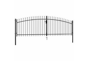 Dubbele Hekpoort met Speren 400x175 cm - 35% Korting
