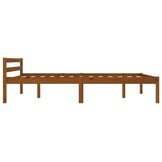 vidaXL Bedframe massief grenenhout honingbruin 140x200 cm