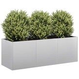vidaXL Plantenbak 120x40x40 cm gegalvaniseerd staal
