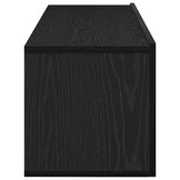vidaXL TV-kast 2 pcs Zwart 100 x 30 x 30 cm Bewerkt hout