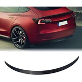 Glinsterzwarte ABS Achterspoiler (57% Korting) voor Tesla Model 3 (2018-2023)