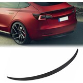 Glinsterzwarte ABS Achterspoiler (57% Korting) voor Tesla Model 3 (2018-2023)