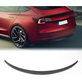 Glinsterzwarte ABS Achterspoiler (57% Korting) voor Tesla Model 3 (2018-2023)
