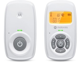 Motorola Nursery AM24 Audio Babyfoon - Wit - Met LCD-scherm