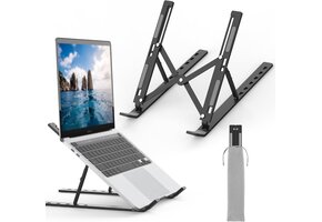 Verstelbare Laptopstandaard 10-15.6" - Zwart - 56% Korting