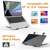 Laptopstandaard Verstelbaar Zwart | 10-15.6" | 59% Korting