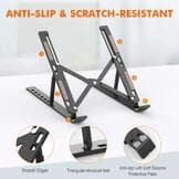 Laptopstandaard Verstelbaar 10-15.6 inch - Ergonomisch & Opvouwbaar - 77% Korting