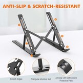 Laptopstandaard Verstelbaar Zwart | 10-15.6" | 59% Korting
