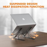 Laptopstandaard Verstelbaar Zwart | 10-15.6" | 59% Korting