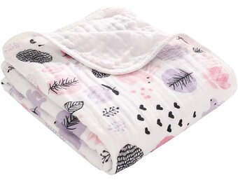 Miracle Baby Musselin Babydeken - Ademend & Zacht - 110 x 150 cm - Konijn