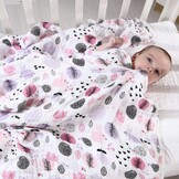 Miracle Baby Musselin Babydeken - Ademend & Zacht - 110 x 150 cm - Konijn
