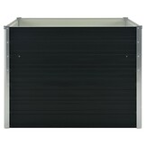 vidaXL Plantenbak verhoogd 100x100x77cm gegalvaniseerd staal antraciet
