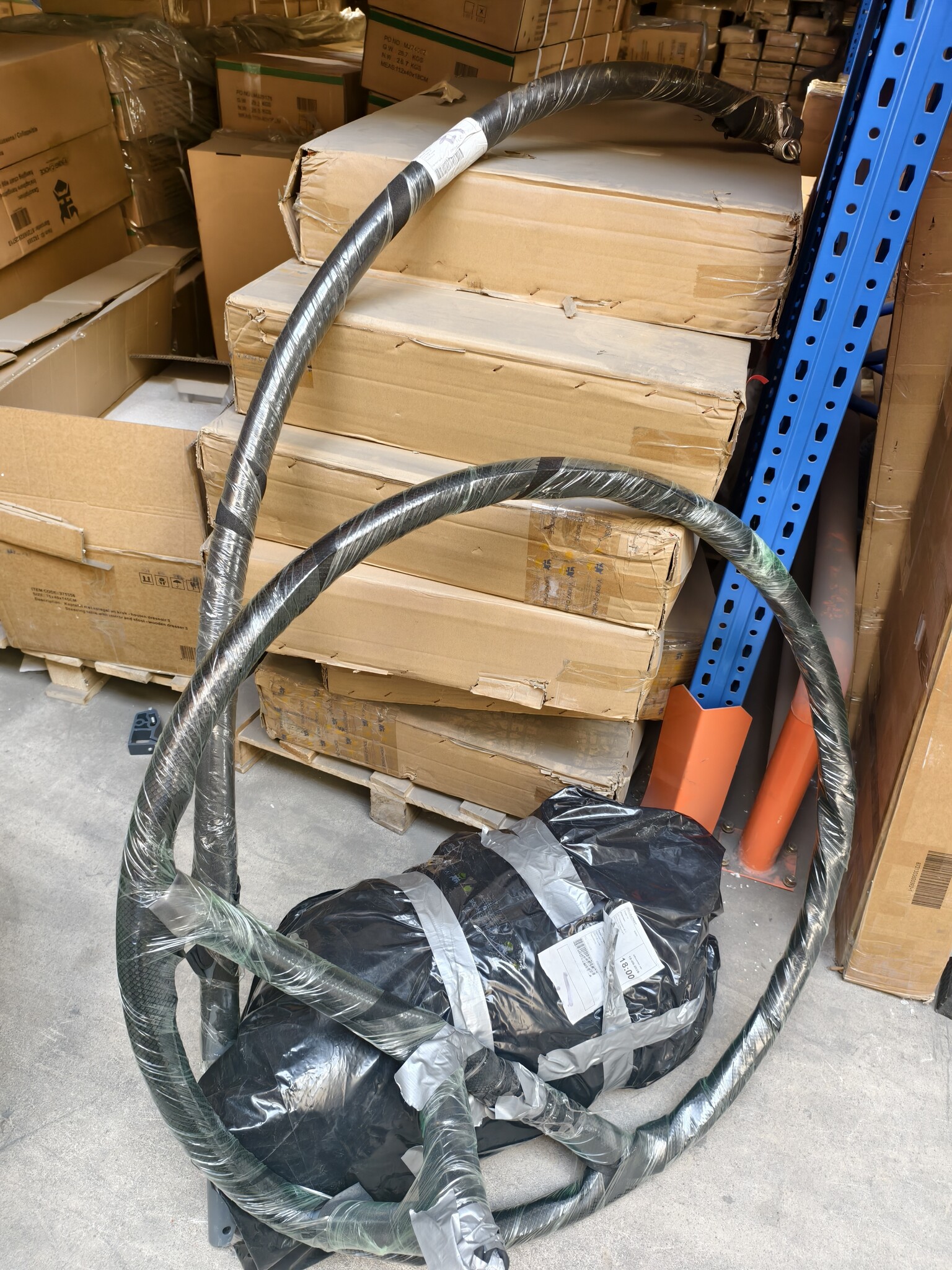 Hangstoel - ei stoel - met grijze standaard & kussens - tot 125kg